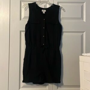 Old Navy girls Black button up Romper